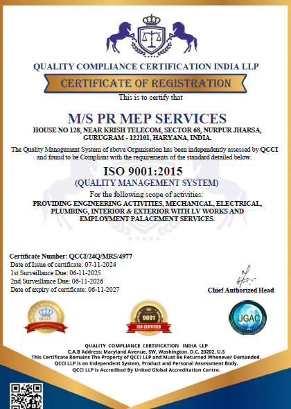 ISO of PR MEP SERVICES